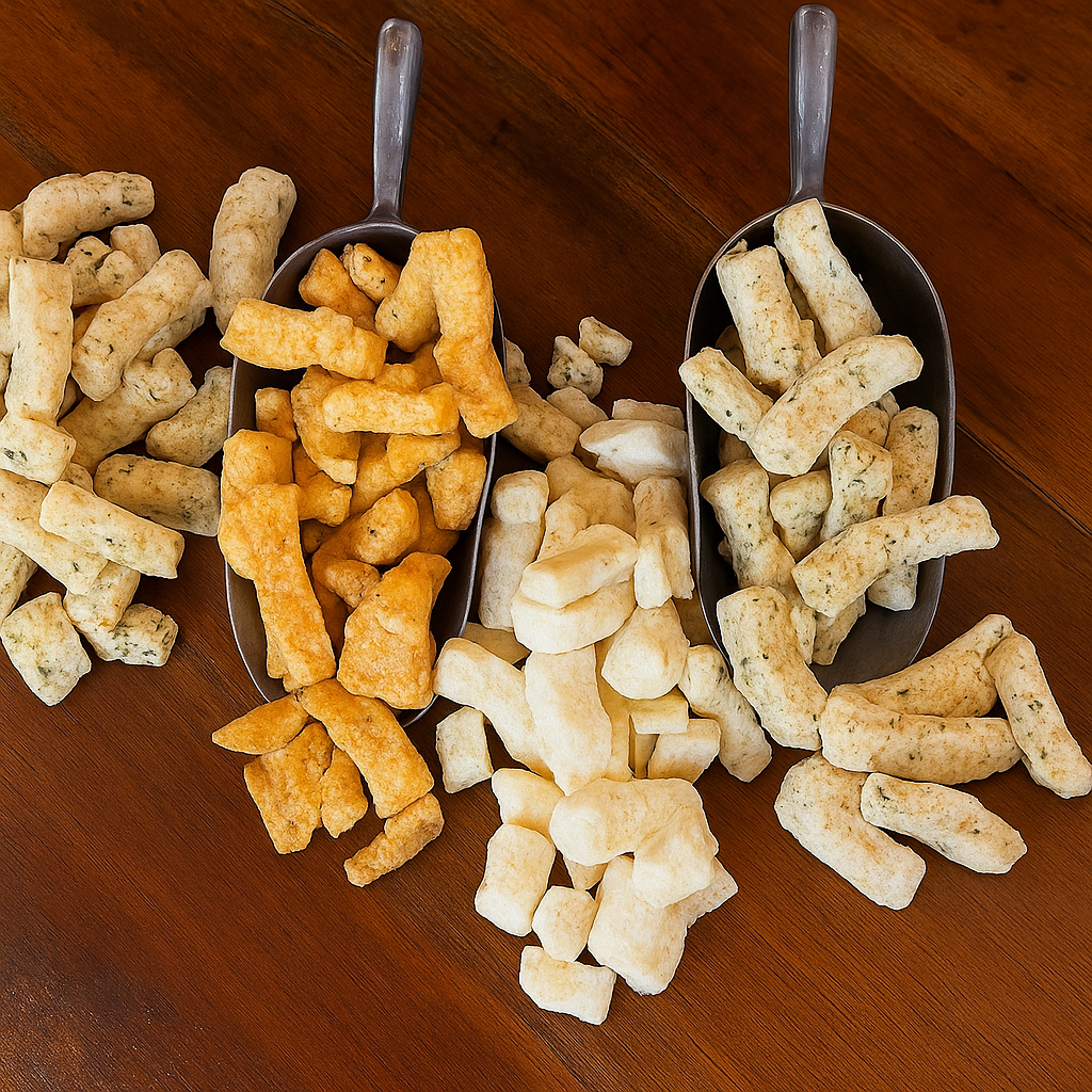 Assorted cheese curds
