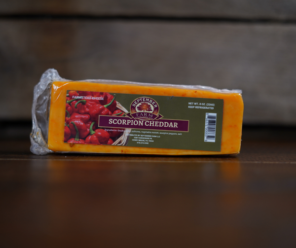 Scorpion Cheddar Cheese – September Farm