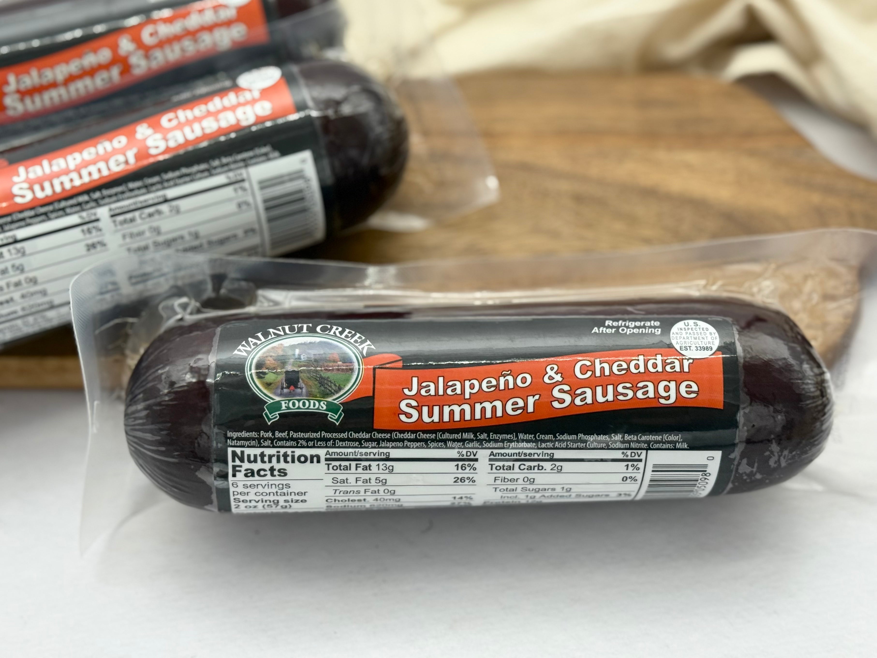 Jalepeno & Cheddar Summer Sausage
