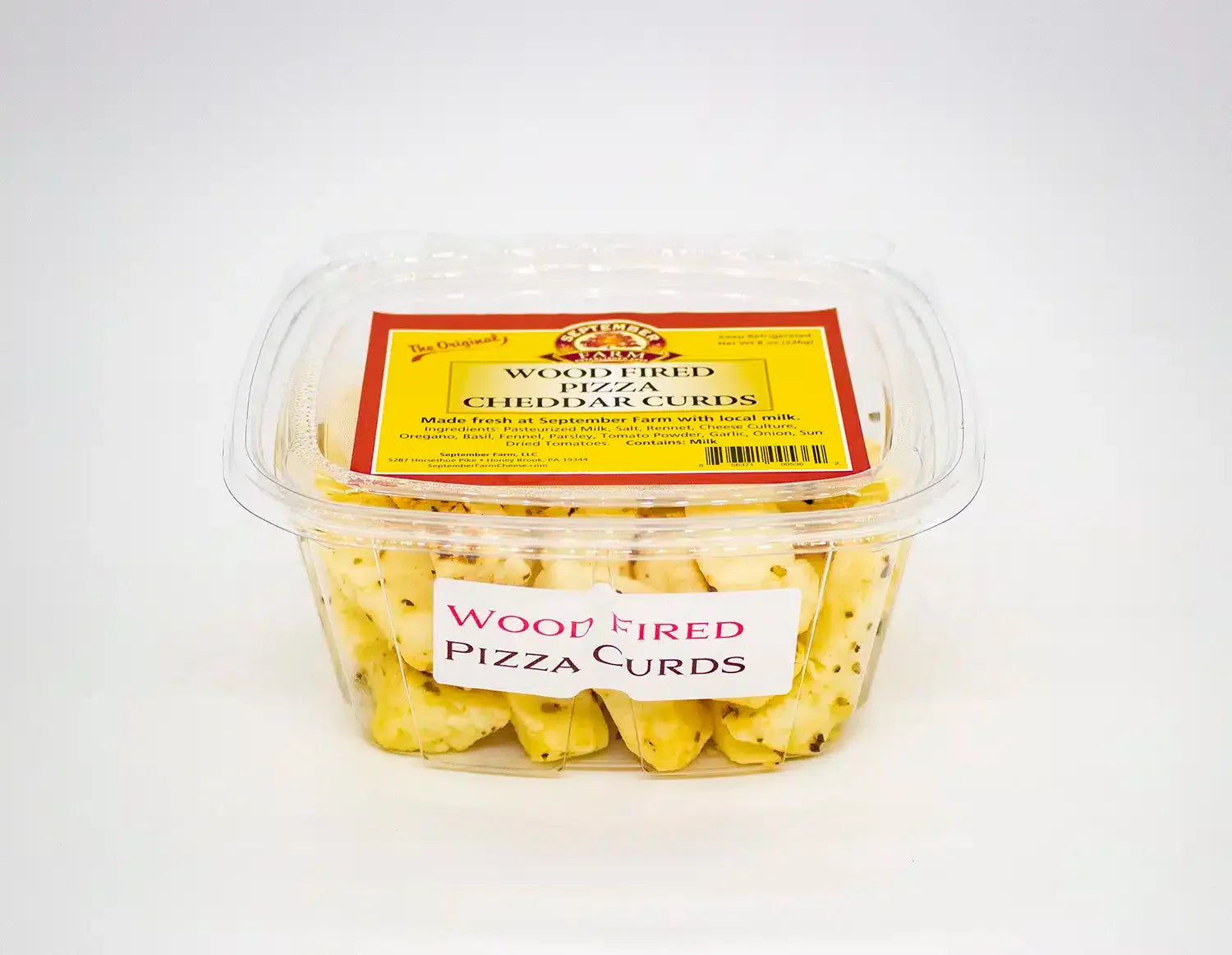 Wood Fired Pizza Cheese Curds 8 oz. container