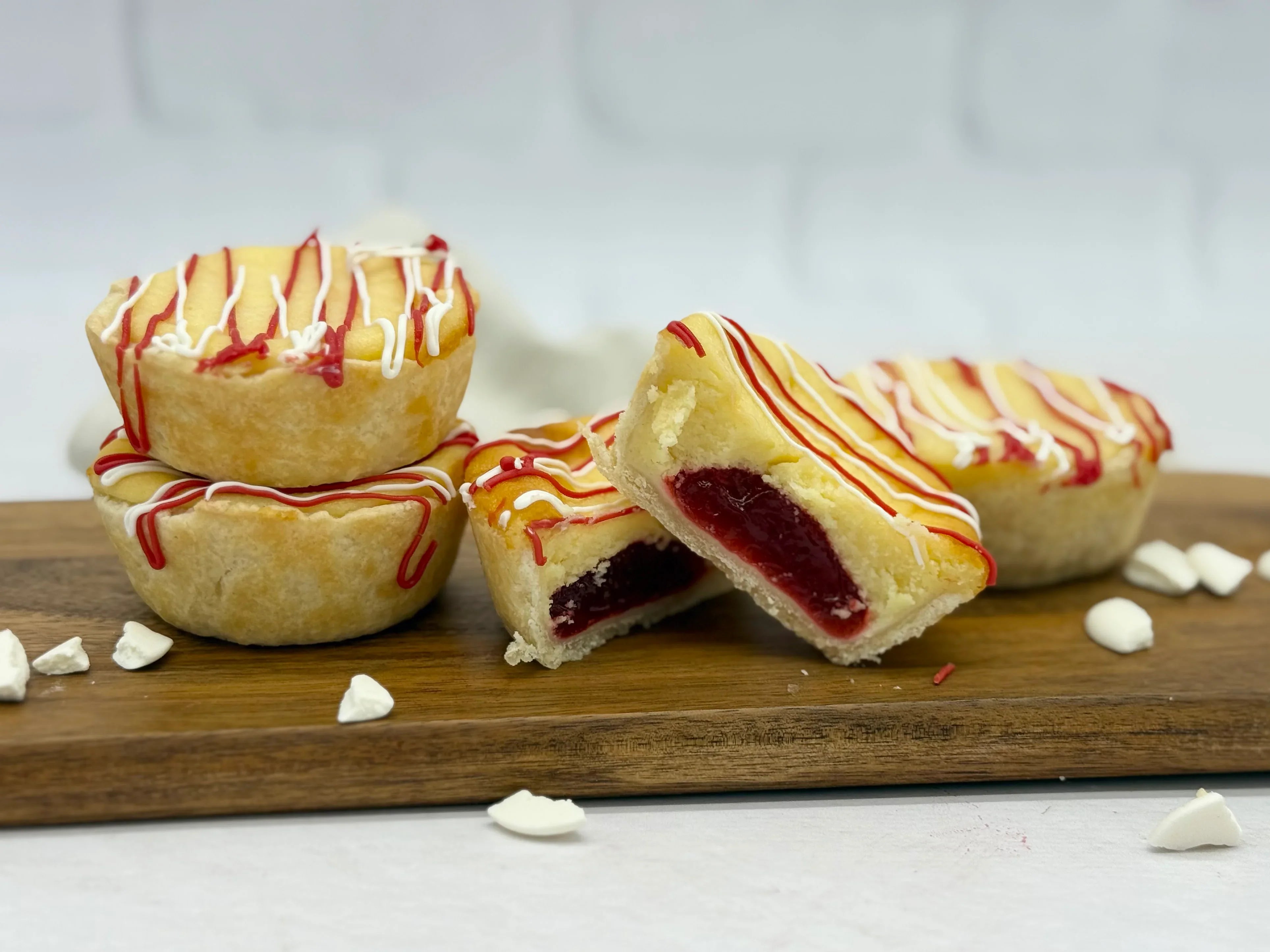 White Chocolate Raspberry Cheese Tarts September Farm