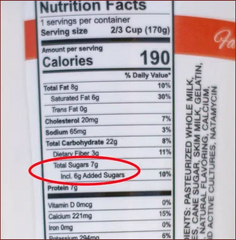 Made with low sugar