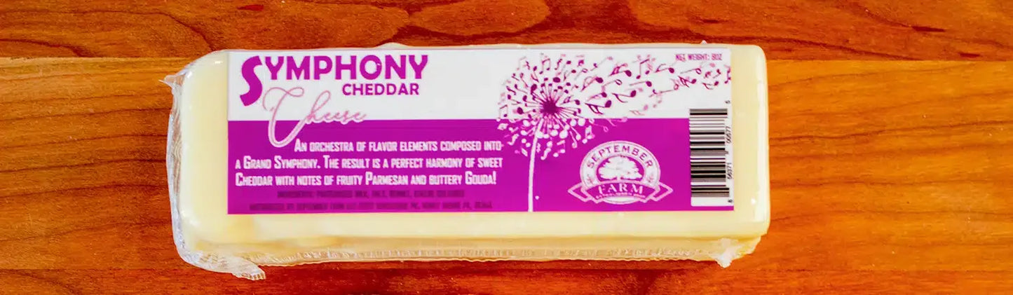 Symphony Cheddar 8oz Bar - September Farm